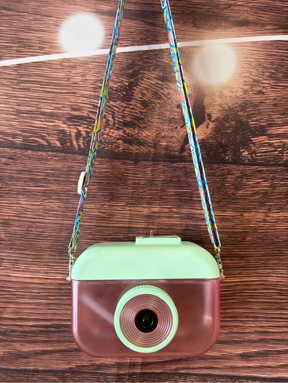 Mint & Rose  water bottle canteen  Camera - Mint/Rose